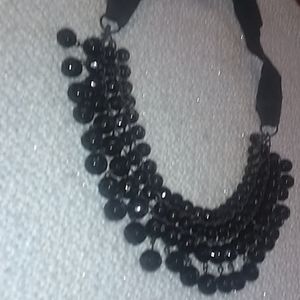Beaded tie on necklace